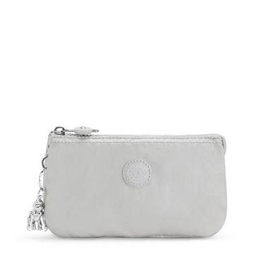 Kipling Creativity Large Klassieke Metallic Pouch Tassen Beige | België 1143NW